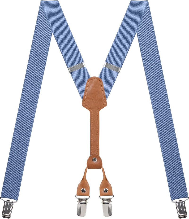 Action Ward Store Women's Suspenders - 1" Width - Y Back 4 Clip Skinny Ladies Suspenders - Image 1